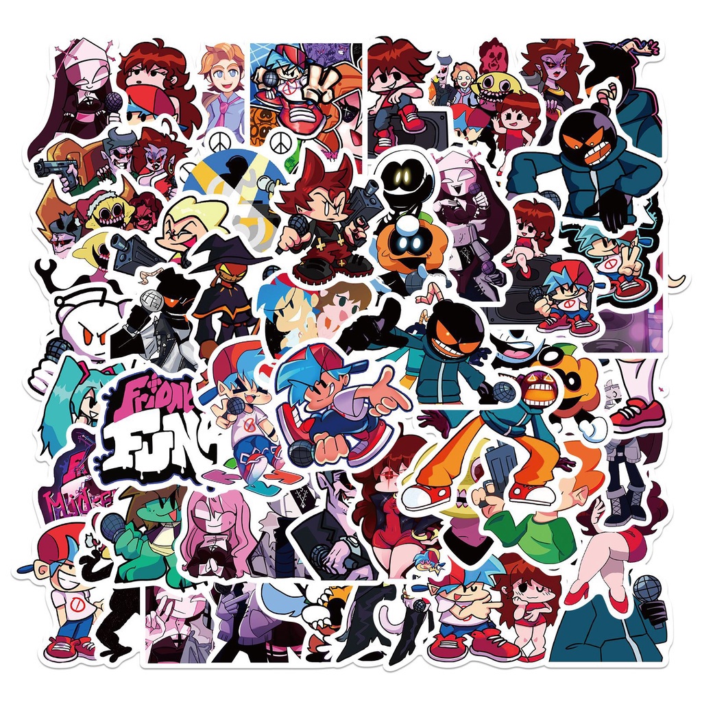 

Stiker Friday Night Funkin isi 25 pcs