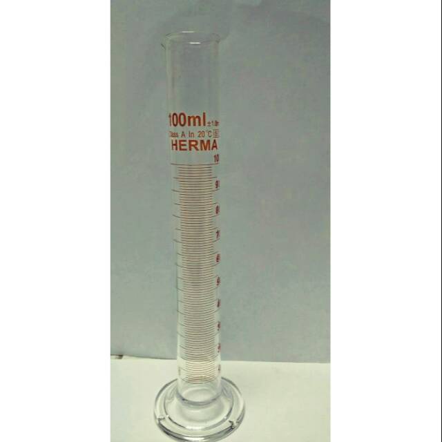 GELAS UKUR 100 ML HERMA MEASURING CYLINDER 100 ML HERMA