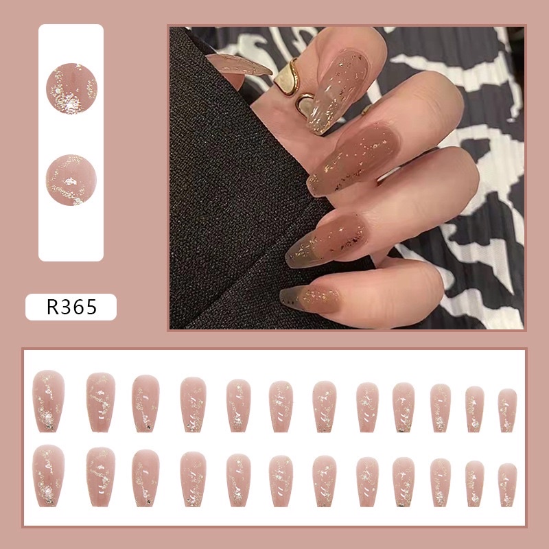 Kuku Palsu 【B75，lem cair】Nikah kuku Wedding False Nailart Pengantin Tangan