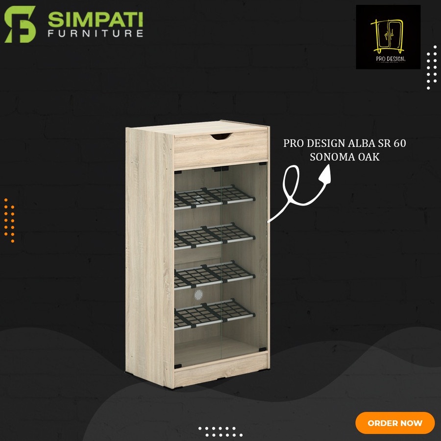 Lemari Sepatu Pro Design Alba SR 60