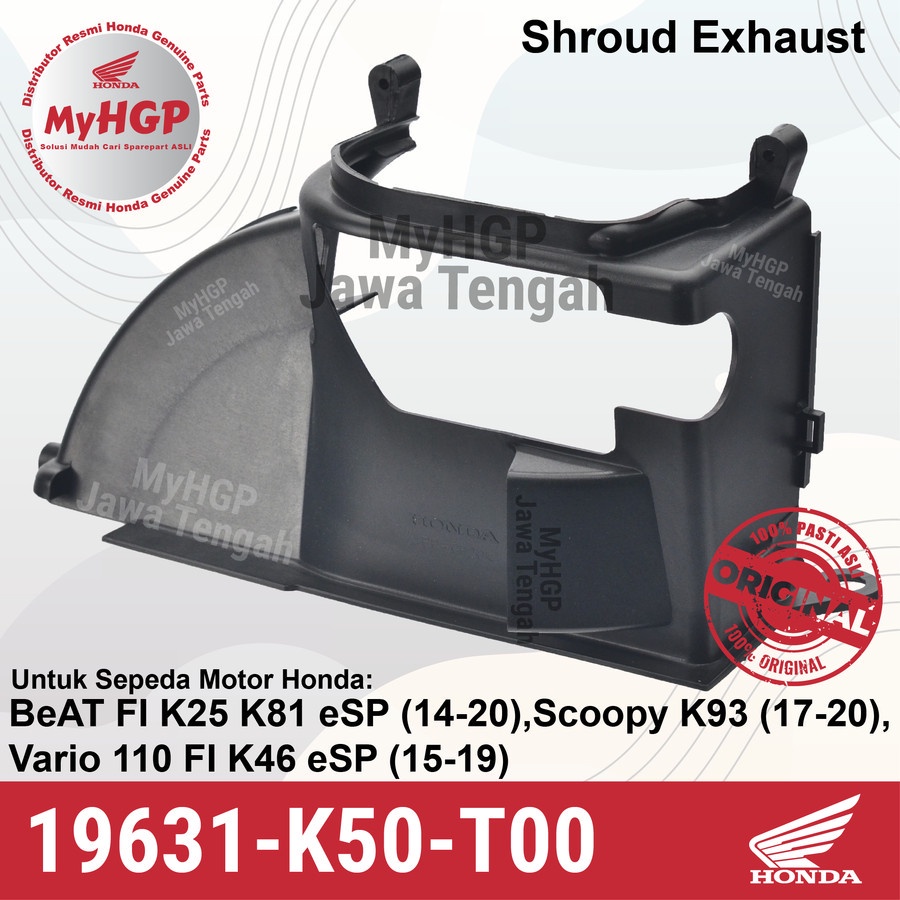 19631-K50-T00 Shroud EX BeAT eSP Scoopy Vario 110 ( K25 K46 K81) eSP 19631K50T00 19631 K50 T00 Cover