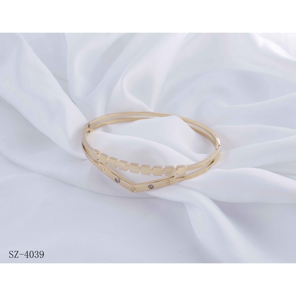 Gelang Titanium Permata Perhiasan Fashion 4039