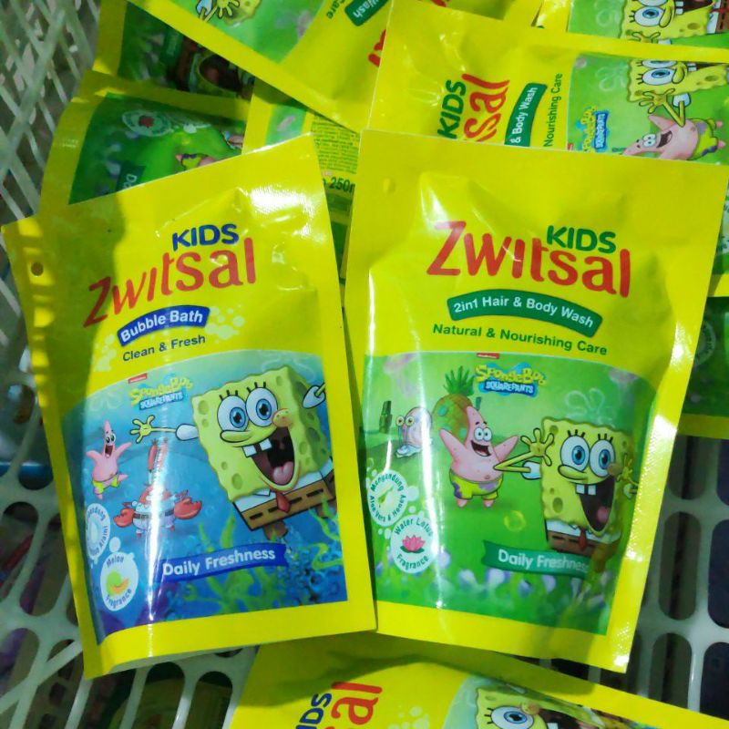 Zwitsal kids refill 250 ml bubble bath beauty active boboi boy sabun mandi cair anak buah kid refil