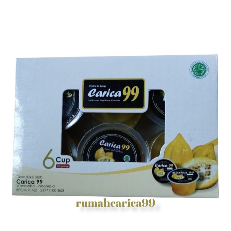 

Carica 99 Khas Dieng Kualitas Premium (Kemasan Kardus isi 6)