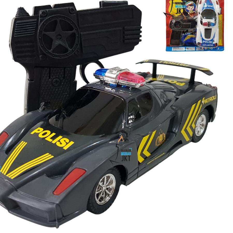 MAINANKEI MAINAN REMOTE CONTROL POLISI PATROLI HKR LOKAL RC POLISI HKR
