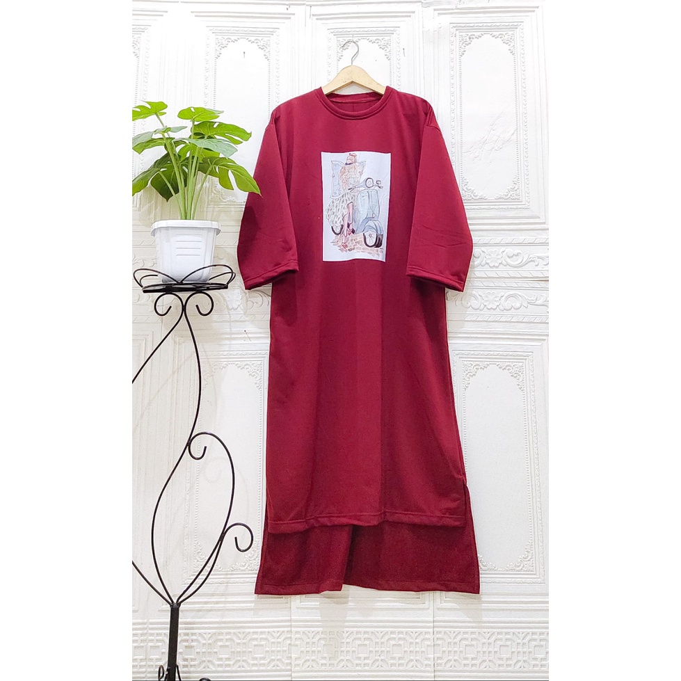 Midi Tunik Zivara Jumbo || Realpict (COD Bayar Ditempat)