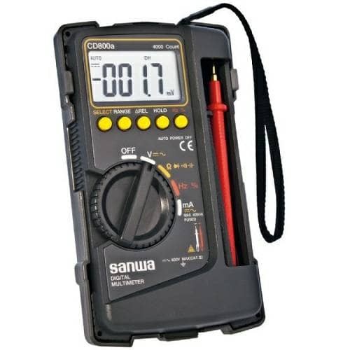Multimeter Avometer digital Multitester + kabel tester Sanwa CD800A