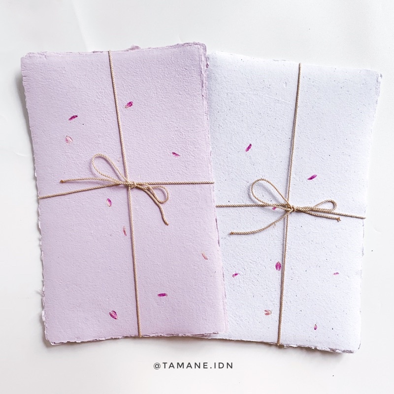 

[Tamane] handmade papers kertas daur ulang 15x25 flower kelopak bunga amaranth clove aesthetic estetik journal isi 5pcs