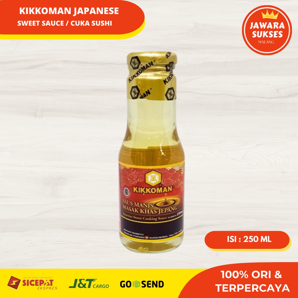 

Kikkoman Japanese Sweet Sauce 250ml | Kikoman Saus Manis Jepang | Cuka Sushi