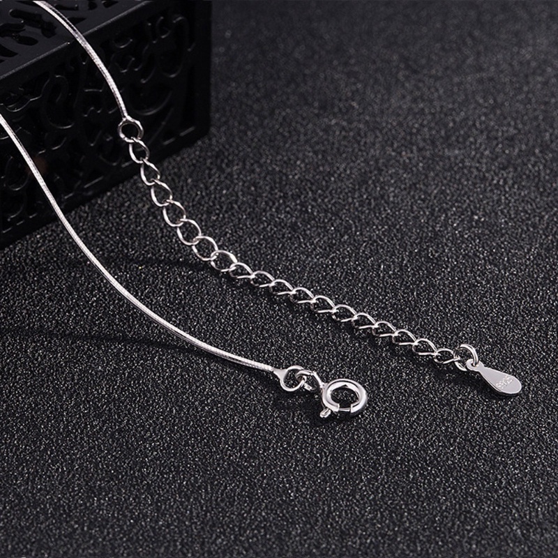 Kalung Rantai Sterling Silver 925 100% 9 Gaya Dapat Disesuaikan Untuk Wanita