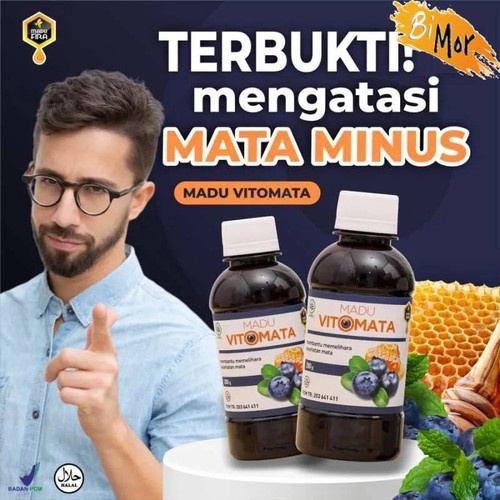 Obat Mata Minus Madu Vitomata Obat Herbal Mata Mines Mata Merah Berair katarak Glukoma Gatal Belekan Bengkak Buram Silinder