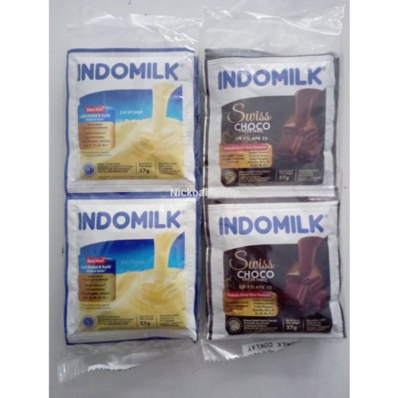 

INDOMILK SACHET PUTIH COKLAT SWISS CHOCO