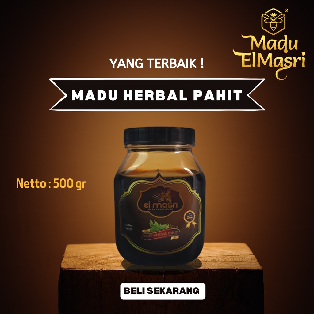 

JUAL MADU ASAM URAT / MADU HERBAL PAHIT EL MASRI / MADU ASLI 500gr
