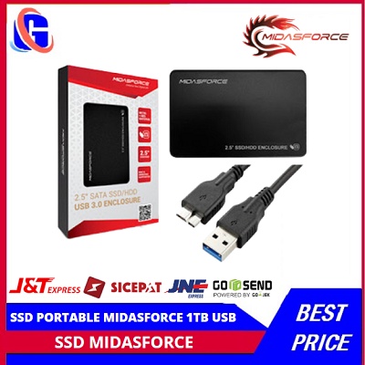 SSD PORTABLE MIDASFORCE 1TB USB 3.0 - SSD EKSTERNAL 1 TB New