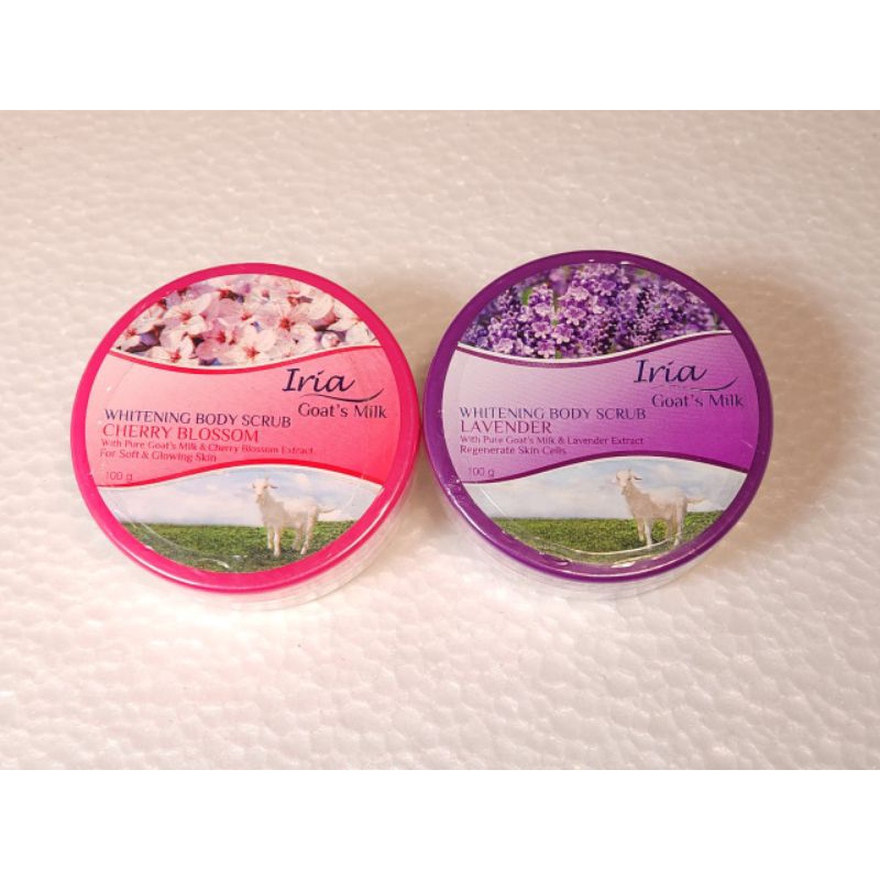 Whitening Body Scrub Iria Goat Milk 100 gr