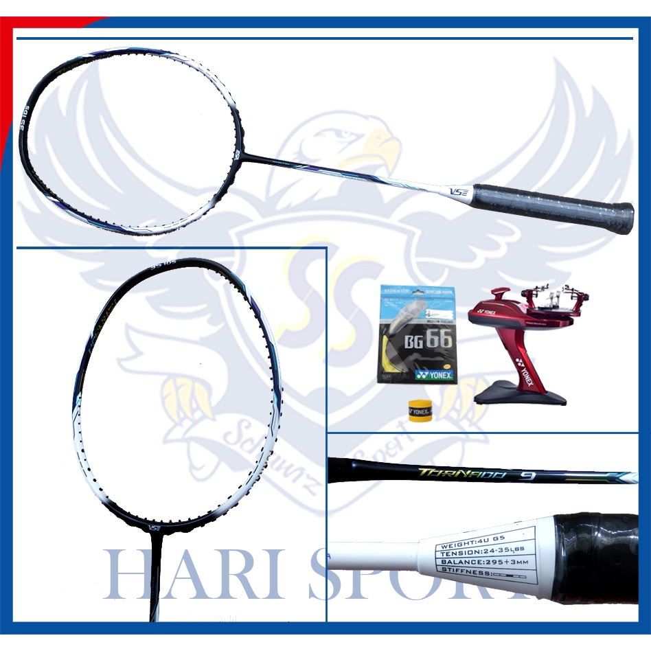 VSE TORNADO 9 35LBS Original Raket Badminton Bulutangkis