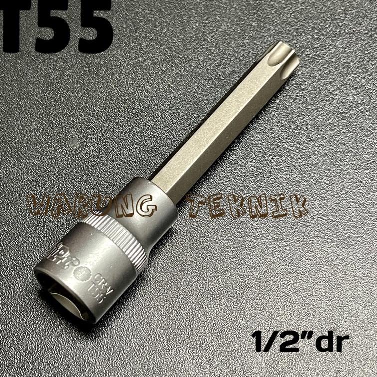 KUNCI SOK PANJANG BINTANG BIT SOCKET TORX T25 T30 T40 T50 T55 T60 T 25 30 40 50 55 60 WM6 K0 Big Sal