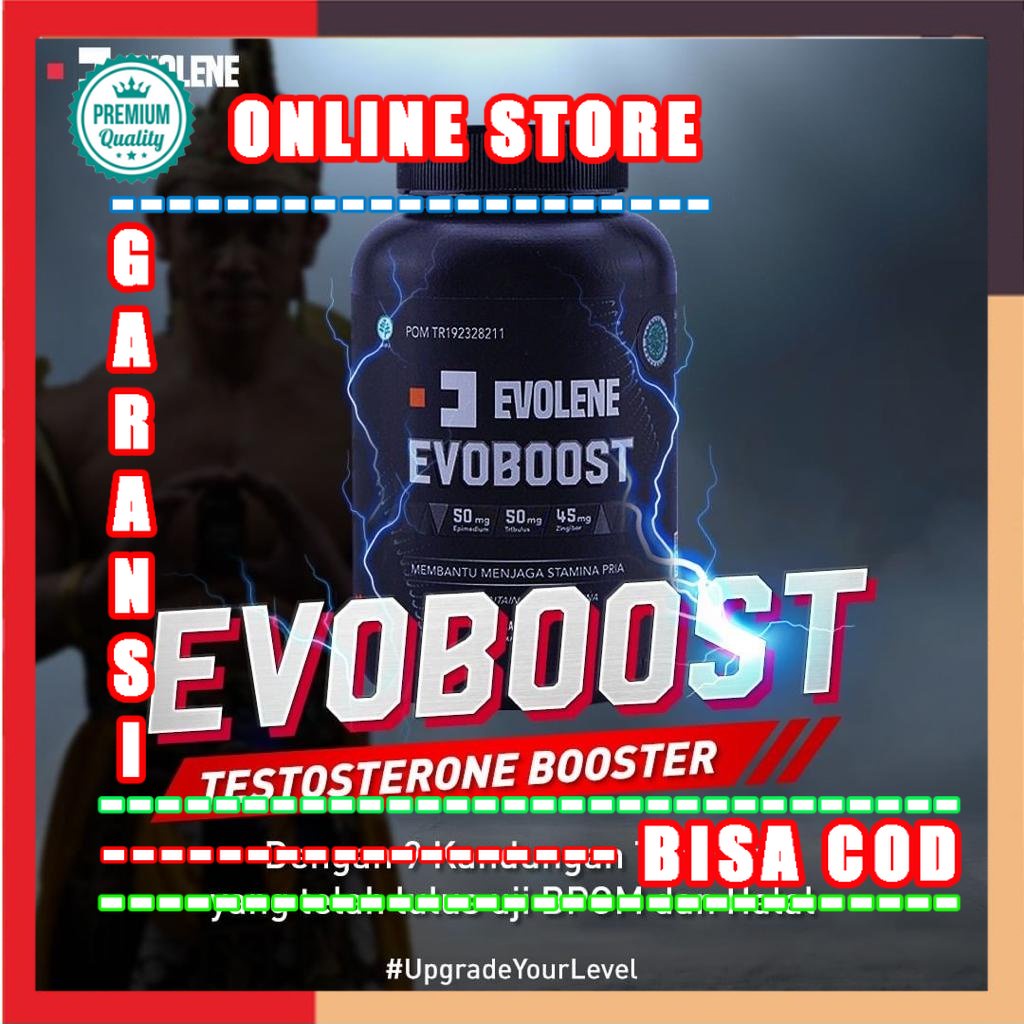 Evolene EVOBOOST 60 caps | EVO BOOST Testosterone Testo Booster Tribulus kapsul capsules BPOM HALAL