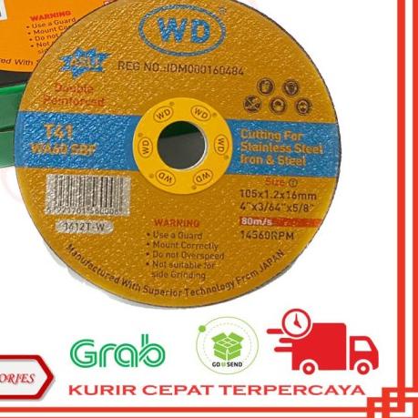 BATU GURINDA POTONG WD/BATU POTONG WD/ BATU POTONG BESI 4x1.2 isi 20pc