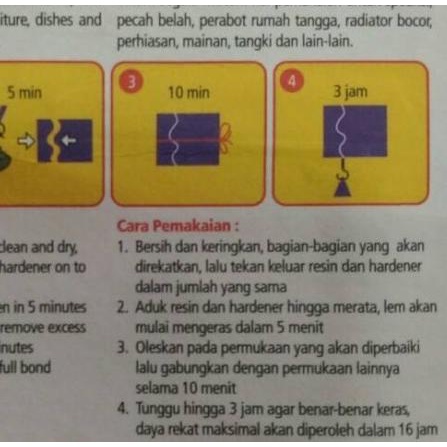 

LEM BESI DEXTONE CAMPUR 5 MENIT / LEM EPOXY SERBAGUNA