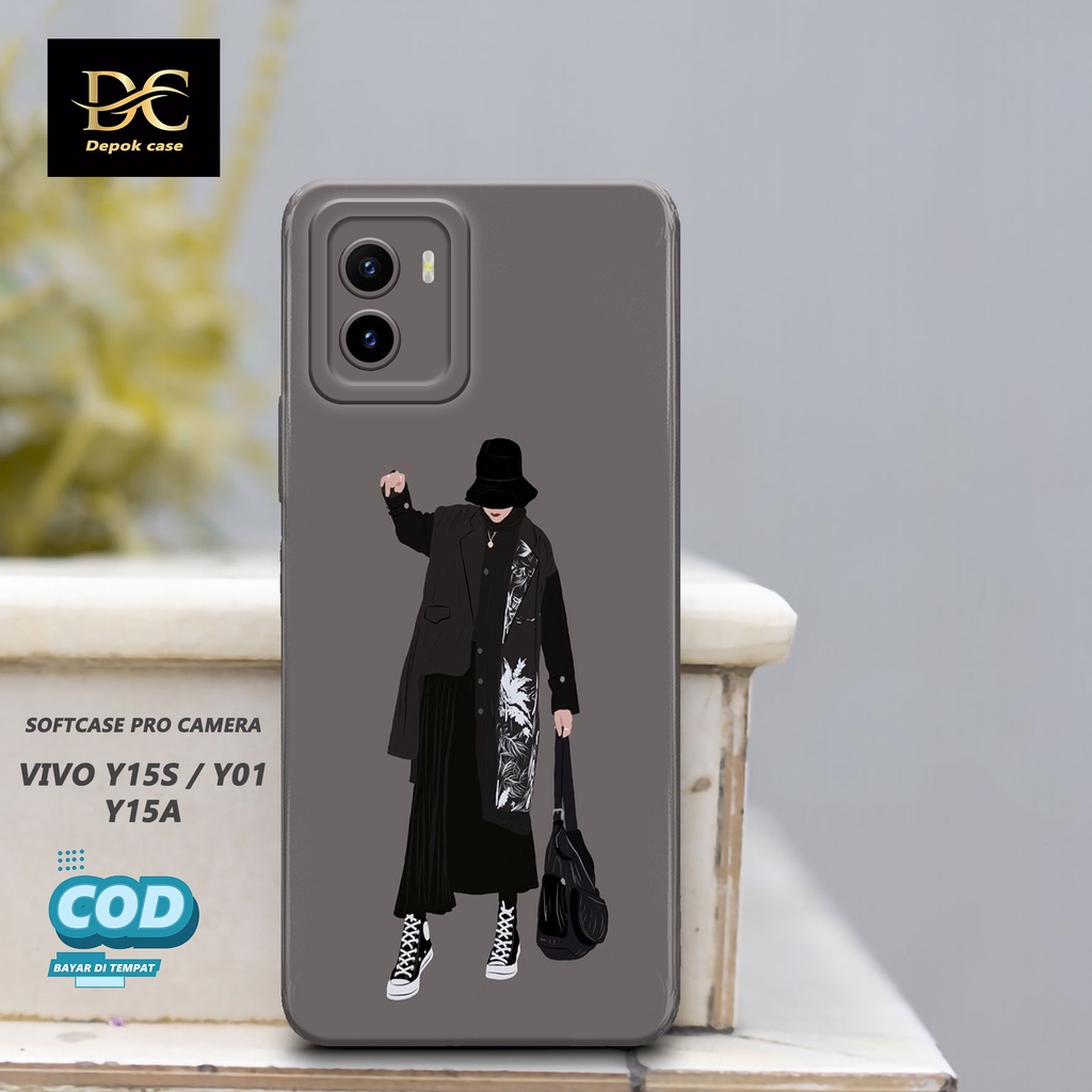 Case Vivo Y15s / Y01 / Y15A Terbaru - Fashion Case HIJAB - Casing Hp Vivo Y15s / Y01 / Y15A Terbaru 