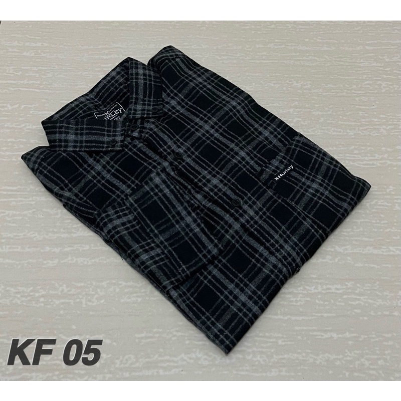 Kemeja Flanel Distro Surfing Lengan Panjang Cewek Cowok Motif Kotak Premium Quality