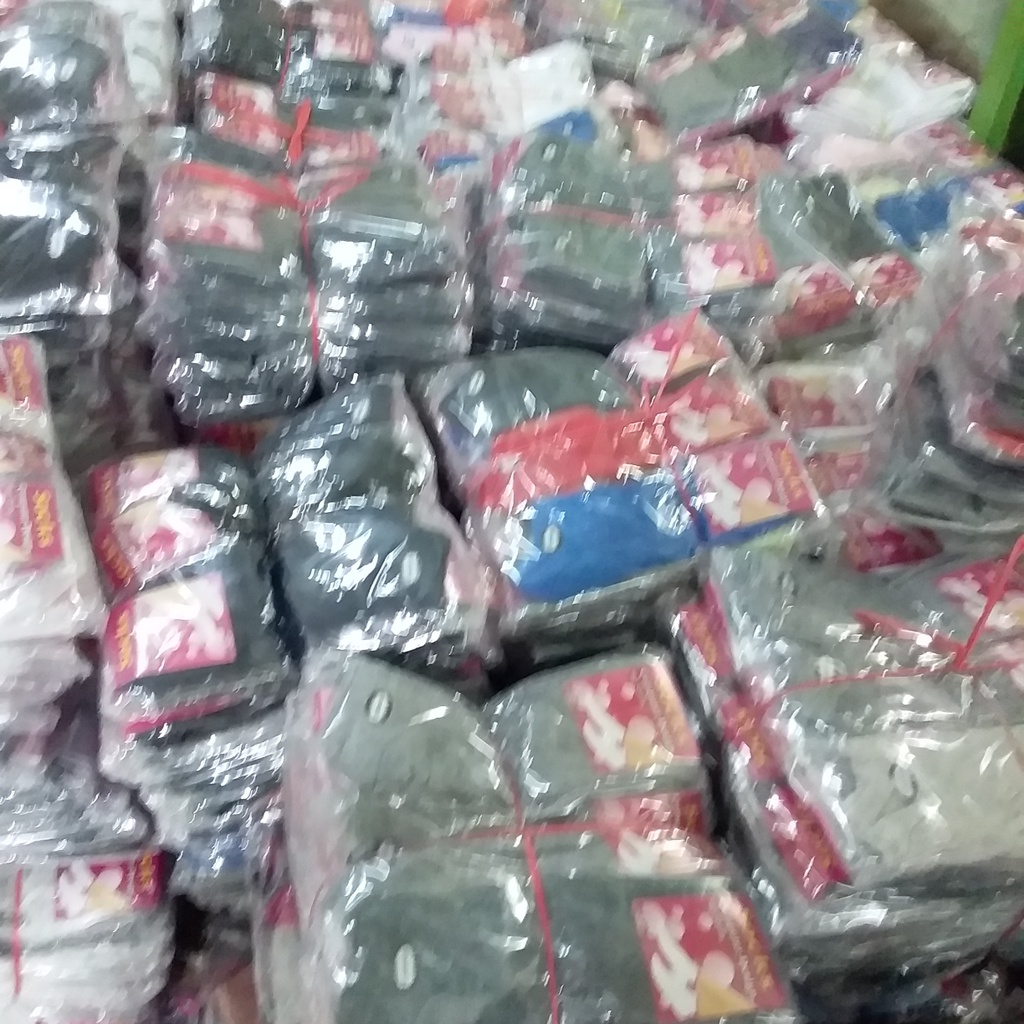 12 PASANG KAOS KAKI PENDEK WARNA POLOS RANDOM OBRAL MURAH