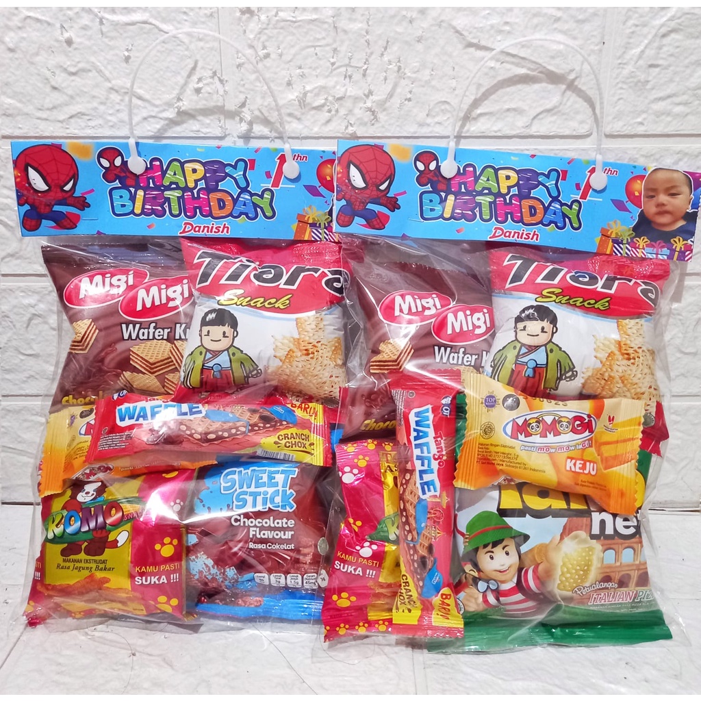 

SNACK ULTAH ANAK/BINGKISAN ULTAH/SOUVENIR ULTAH