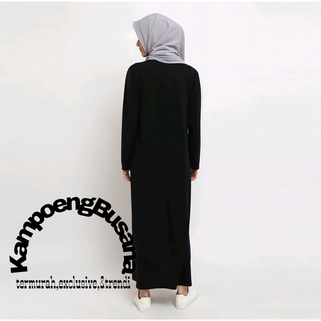 Manset Gamis Polos Lengan Panjang Bahan Spandek Rayon Premium