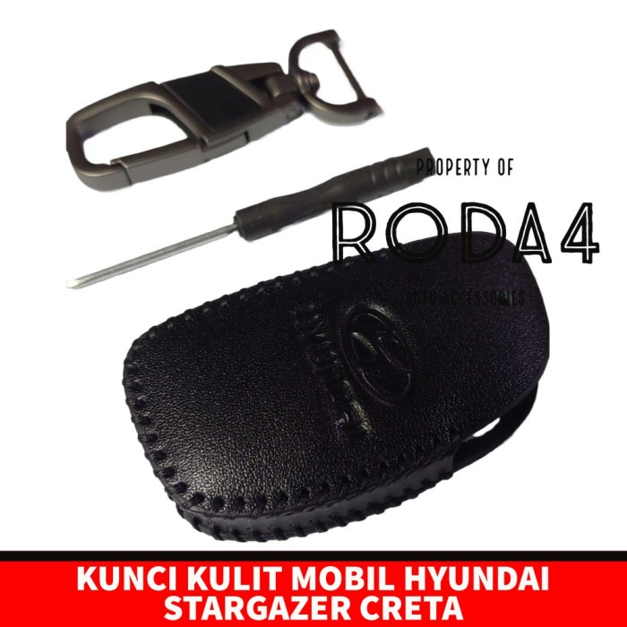 Sarung Kunci Mobil Hyundai Stargazer Creta Cover Leather Key Kulit