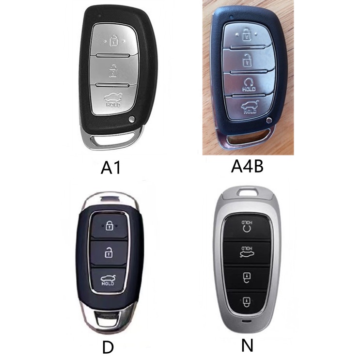 Casing Kunci Remote Mobil Keyless Bahan Silikon Untuk Hyundai Santa Fe 2015-2018