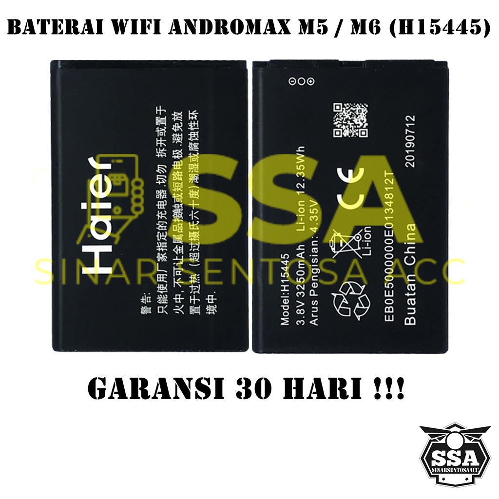 Baterai Original Andromax Wifi M5 M6 H15445 C46B2H OEM Batre Batrai Batrei Battery Ori HP Batu Batere Garansi Murah Awet