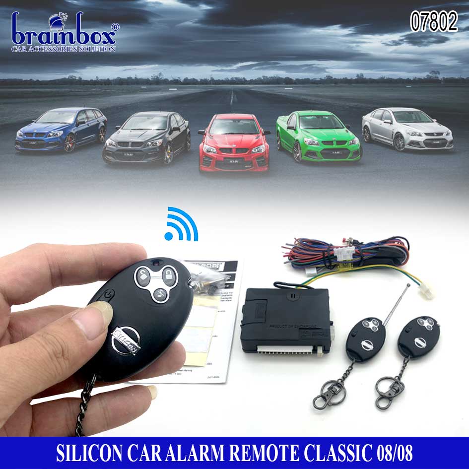 ORIGINAL Silicon Alarm Remote Mobil Classic 08 Alarm Mobil Sirene Mobil Pengaman Mobil