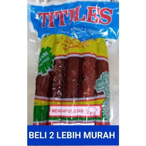 

SOSIS BABI MANIS TITILES BALI 500 GRAM