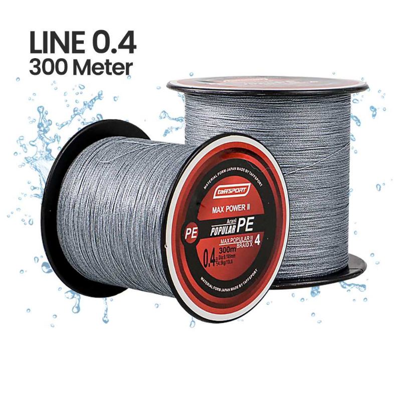 TaffSPORT Senar Tali Benang Pancing Braided Thick Line 300M 