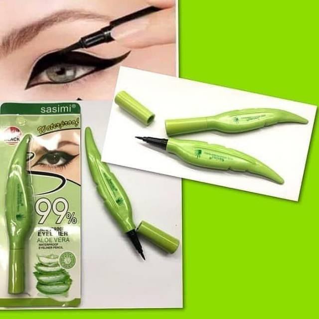 1 BOX ISI 12 PCS EYELINER DAUN MERAH - EYELINER QIANXIU