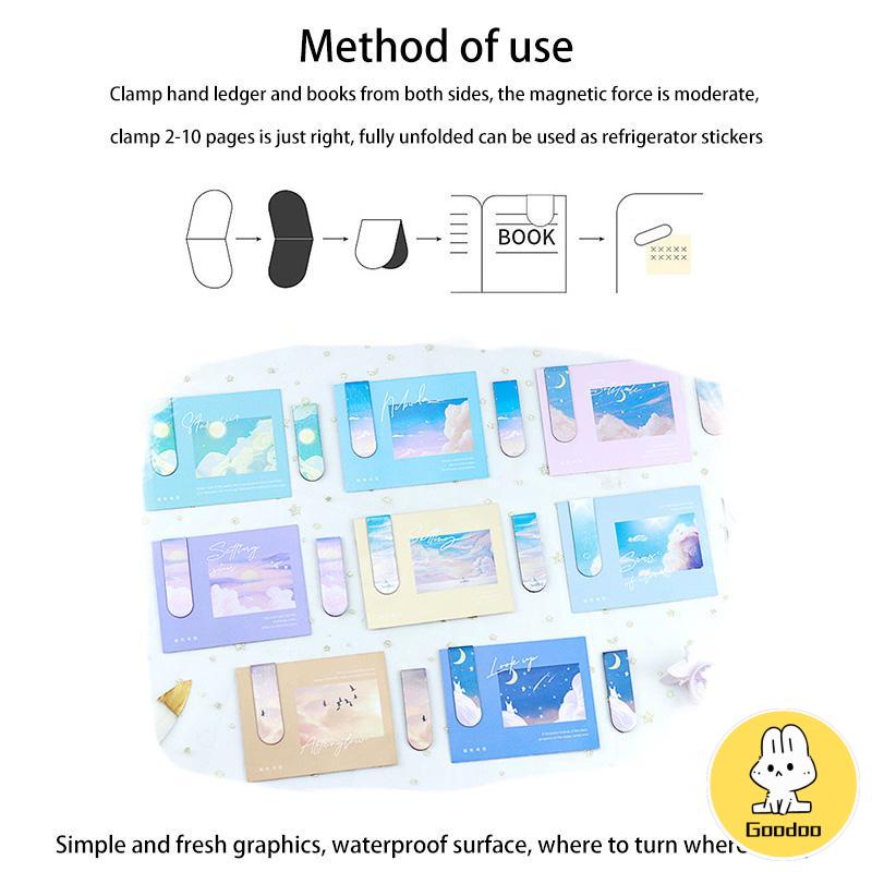 Lukisan Minyak Kreatif Souvenir Hadiah Magnetik Bookmark Siswa -Doo