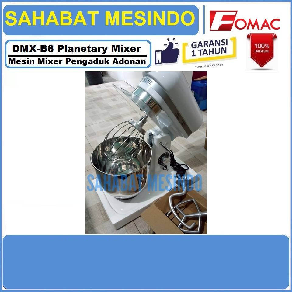 Planetary Mixer 8 Liter FOMAC DMX-B8 Mixer Pengocok Adonan Roti