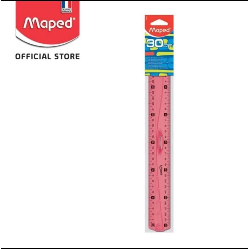 

Maped Ruller 30 cm With Handle - Penggaris 30 cm