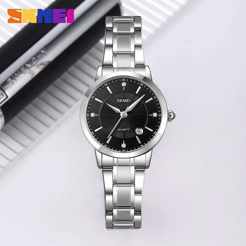 SKMEI 1819 Jam Tangan Wanita Analog Tali Stainless WATCHKITE WKOS