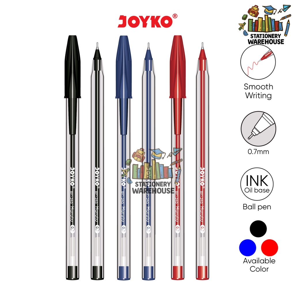 

Ball Pen Pulpen Pena Joyko BP-345 Haruto 0.7 mm