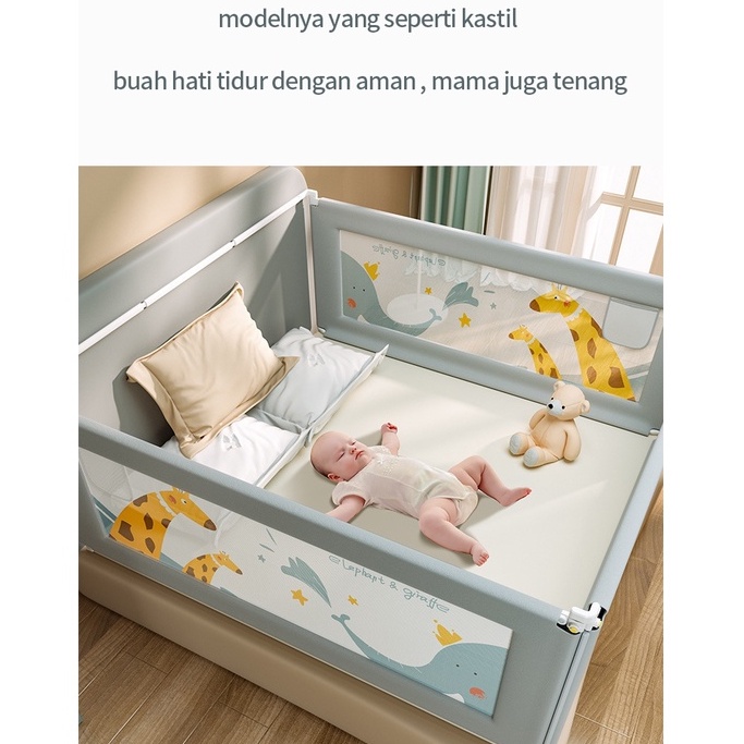 Baby Bedrail Bed Rail Pagar Pengaman Kasur Ranjang Bayi Pagar Tempat Tidur Untuk Anak Bed Safety