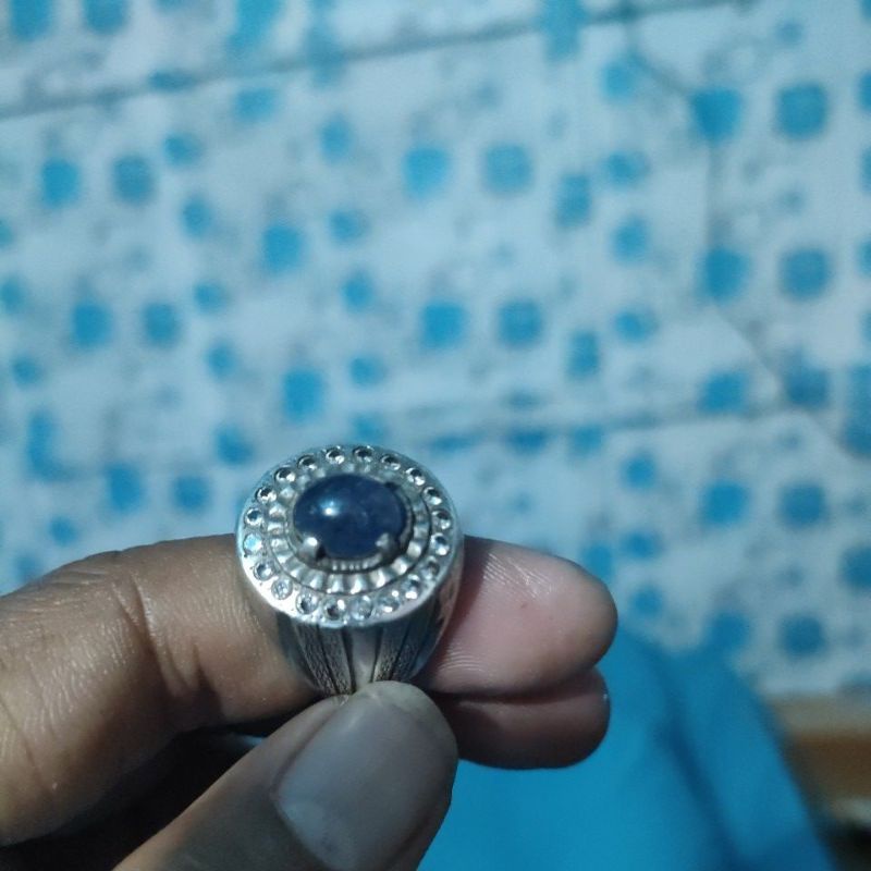 cincin Batu akik kristal