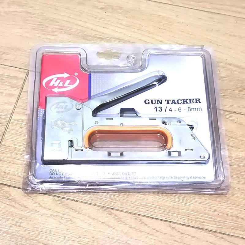 

R23 STAPLES HEKTER TEMBAK JOK PAKU KAYU MANUAL GUN TACKER H&L R-23