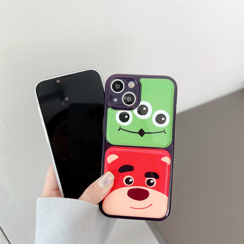 Softcase Silikon iPhone Motif Monster Lotso Soft Case Pelindung Lensa Kamera Casing iPhone