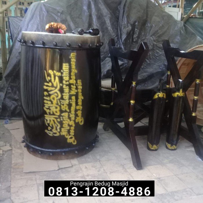 ( Bayar Setelah Besug Sampai Lokasi Anda ) Bedug Masjid Besar Beduk Masjid Kayu Jati Kulit Sapi Kuli