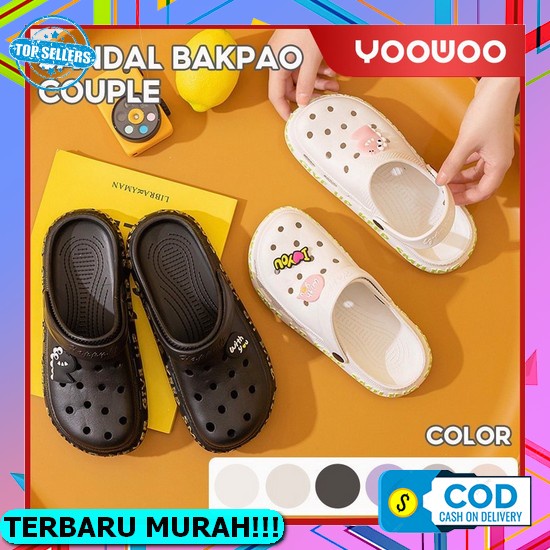 Eyo Sandal Crocs Kret Jelly Wanita Murah Lucu / Sandal Crocs Wanita Motif Eva Rubber / Sandal Kodok 