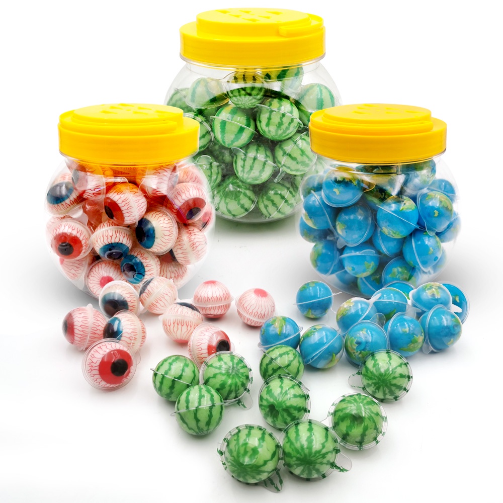 

✔️⚡ COD ⚡✔️Trolli HALAL buble Gum | Trolly Gum Trolly Korea 1pcs | Trolli Gummy Jelly Halal / Planet Gummy Korean / Permen karet Jelly Viral HALAL / buble gumTrolly Gum buble Earth Super Kick Galaxy 1 PCS - Earth / Biru - Soccer biru orange |