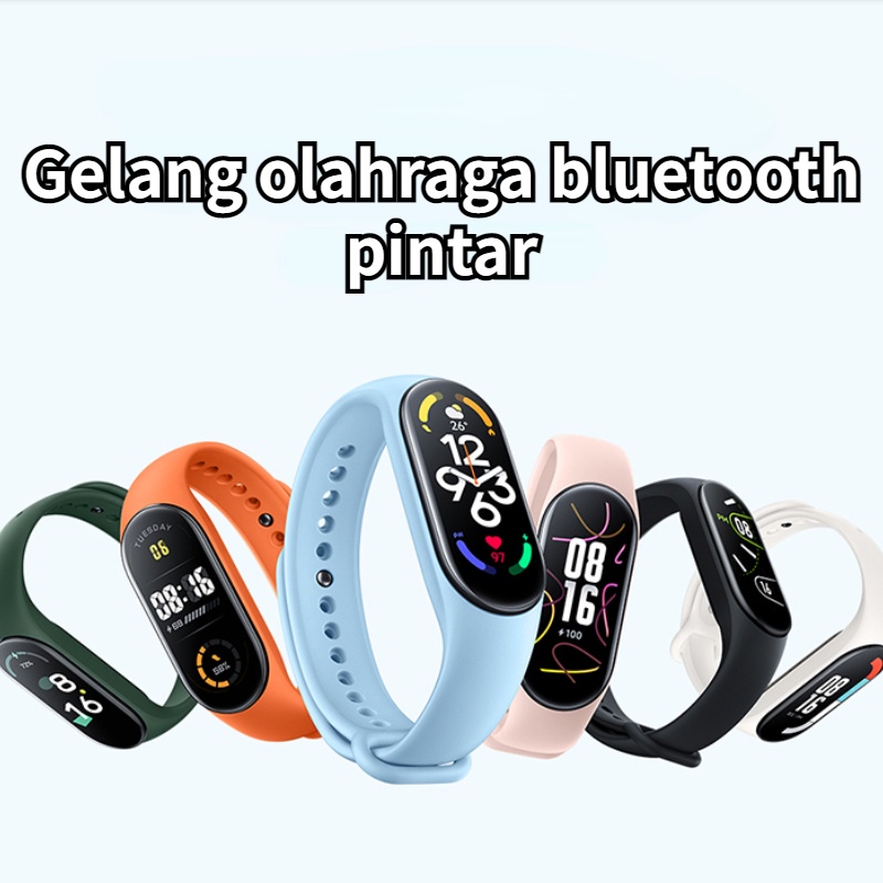 M5 Smart Watch Monitor Detak Jantung Darah Oksigen Tingkat Pedometer Bluetooth Tahan Air Smart Watch