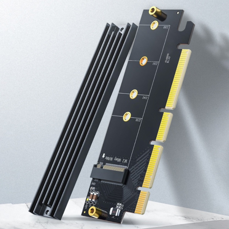 Kartu Ekspansi M.2 NVME Ke PCIE 4.0 X16 64Gbps Mendukung 2230 2242 2260 2280 S